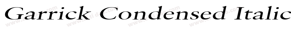 Garrick Condensed Italic字体转换